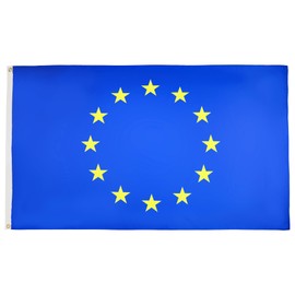 AZ FLAG - European Union Flag - 150 x 90 cm - Europe Flag 100% Polyester with Brass Eyelets - 110 g