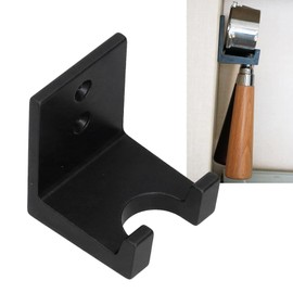 Coffee Portafilter Wall Rack, Dual Purpose Coffee Tamper Wall Mounted Rack for Most Coffee Portafilter(Black)