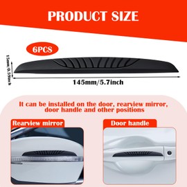 6 Stück Autotür Kantenschutz, Kratzschutz Türkantenschoner Aufkleber Autotüren, Hochwertiger Türkantenschutz Auto für die Meisten Autos Türgriff Türen Rückspiegel(14,5 x 1,5 cm)