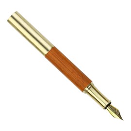 Operitacx 5pcs Calligraphy Fountain Pen Mini Pen Set Wooden Writing Fine Tip Office School Stationery