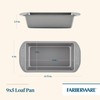 Farberware Nonstick Bakeware 9-Inch x 5-Inch Loaf Pan, Gray -