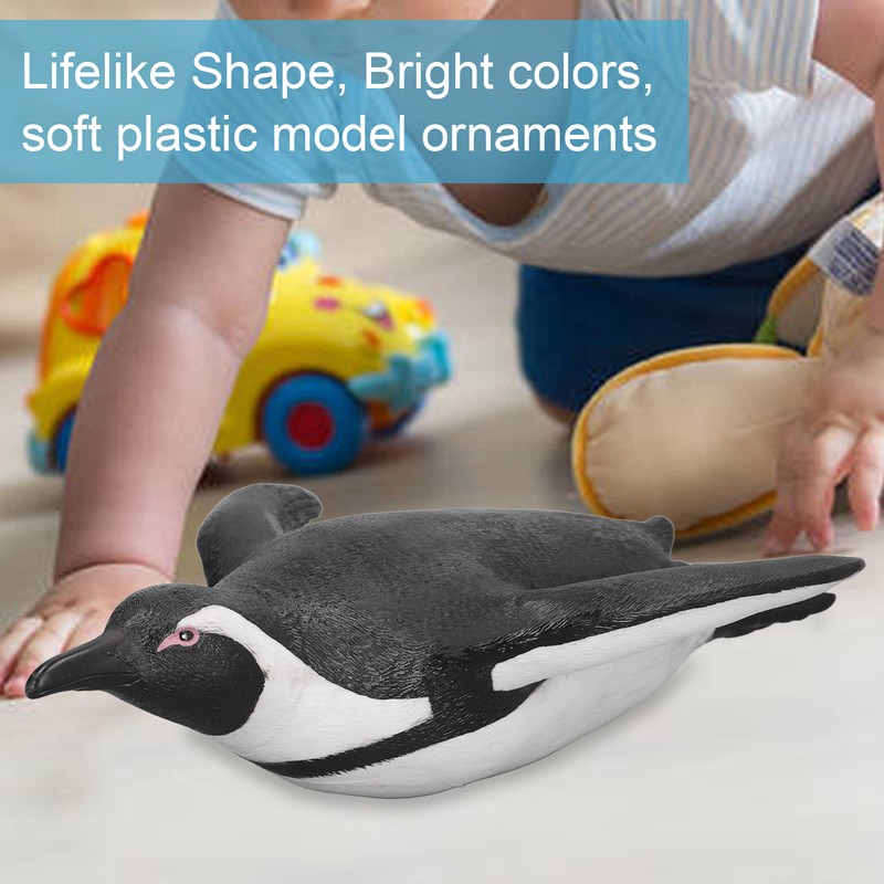 Penguin Model Simulation Soft Rubber Sliding Penguin Model Marine Animal