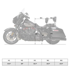 2-Up Rider and Passenger Seat Low Profile Seat Fit For Harley Touring Street Glide Road King 2009-2023 Road Glide 2015-2023