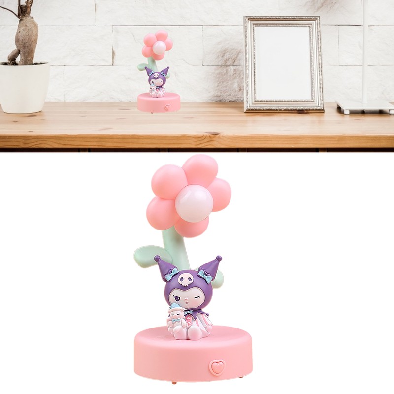 Cute Night Light Multifunctional Resin Cartoon Flower Toddler Night Light