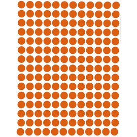 Small Dot Sticker ¼” inch 8mm (5/16) - 2700 Pack, Color-Coding Labels in Orange