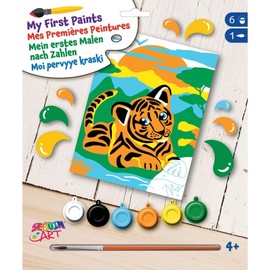Sequin Art My First Paints 2011 Painting By Numbers For Kids - Tiger