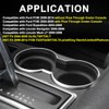 CROSSDESIGN 2 Pcs Front Console Cup Holder Insert Liner Compatible