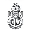 SENIOR CHIEF PETTY OFFICER USN NAVY E-8 STICKER DECAL
