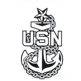 SENIOR CHIEF   PETTY OFFICER  USN NAVY E-8 STICKER DECAL