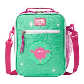 Tinc Kids Insulated Lunch Bag for Boys & Girls With Adjustable Strap & Bottle Holder | Water Resistant Leakproof Cooler Bag for School or Home - Mintee, Mint Green & Pink