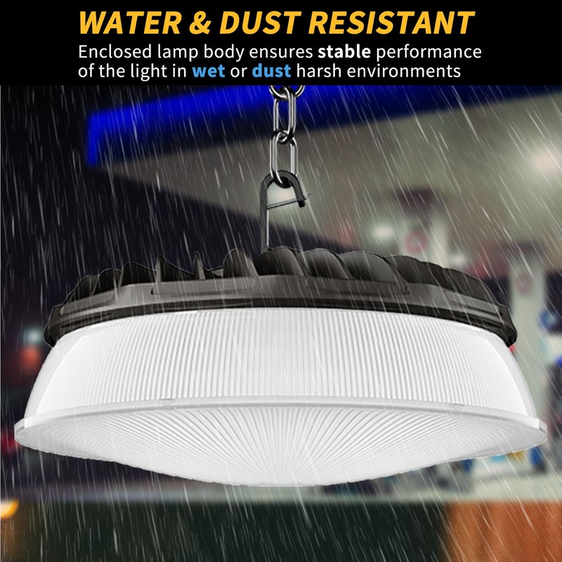 Elaruslux 200W UFO LED High Bay Light with Diffuser 28,000lm