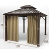 Gazebo Universal Replacement Privacy Curtain – Hugline 10' x 10'