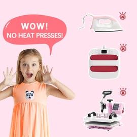 TransOurDream Upgraded NO Heat Transfer Paper for Dark Fabric (8.5x11", 10 Sheets), No Iron On Transfer Paper for T Shirts, Removable Heatless Printable Transfer Vinyl for Inkjet Printer