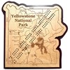 Yellowstone National Park Map Cribbage Board