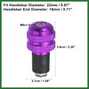 Motoforti 1 Pair 7/8" 22mm Purple Motorcycle Handlebar End Grips