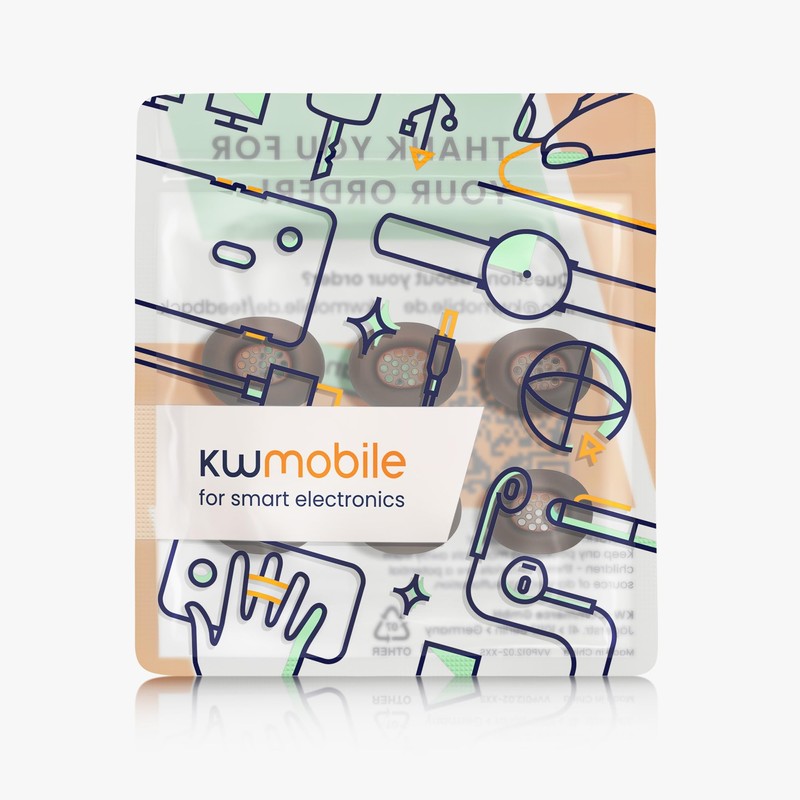 kwmobile 6X Polster kompatibel mit 1More Aero - 3 Größen