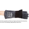 RAPICCA Animal Handling Gloves Bite Proof Double Leather Reinforced Padding