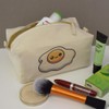 'Kawaii Fried Egg' Canvas Wash Bag/Makeup Case (CS00036891)