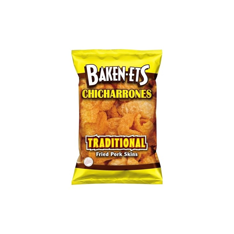 Baken-Ets Fried Pork Skins, Traditional, 3.25, pack of 1