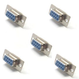 S SIENOC RS232 Solder Serial Adapter D-SUB9 9 Pins Female Soldering Plug Connector x5 x10 for Gender Changer (DB-9 Socket x5)