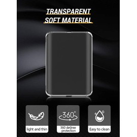 for Nook GlowLight Plus 2019 Tablet Case 7.8 Inch, Transparent Flexible TPU Protective Cover, Lightweight, Shockproof (Clear)