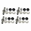 New 4X TR48 Bolt On Tire Valve Stem Chrome Metal