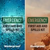 First Aid And Spills Kit OSHA Emergency Aluminum Sign 10