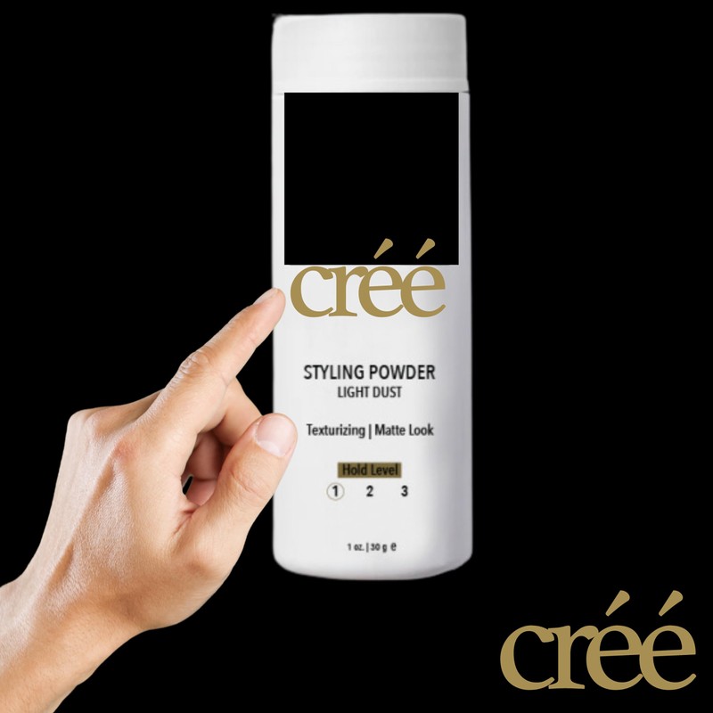 Cree Styling Powder Light Dust- Natural Matte Hairstyle, Texturising and