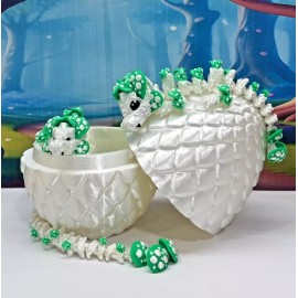 Dragon 3D Printed Dragons with Egg, Articulated Mother & Baby Mushroom Dragon Toy