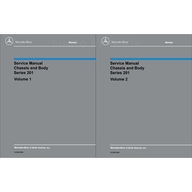 1984-1993 Mercedes 201 Chassis/Body Repair Shop Manual Reprint 2 Volume Set 190D 190E