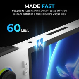 SABRENT Rocket V60 microSDXC Memory Card | 512GB, V60 Specification, 8K Video, A1, UHS-II Compatible (SD-MT60-512GB)