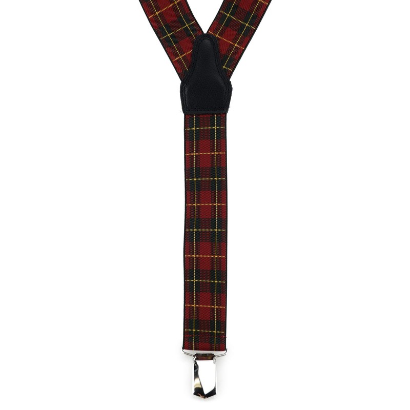 TigerTie Unisex Y-shaped braces with 3 extra strong clips, colour