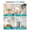 wowatt Rechargeable Battery Operated Ceiling Light, Motion Sensor Light Indoor