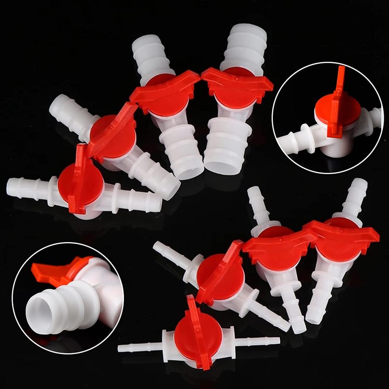 ANPTGHT 3/8“ Hose Barbed Ball Valve Drip Irrigation Ball Valve