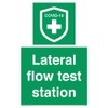 Lateral flow test station Sign - 200x300mm - A4P