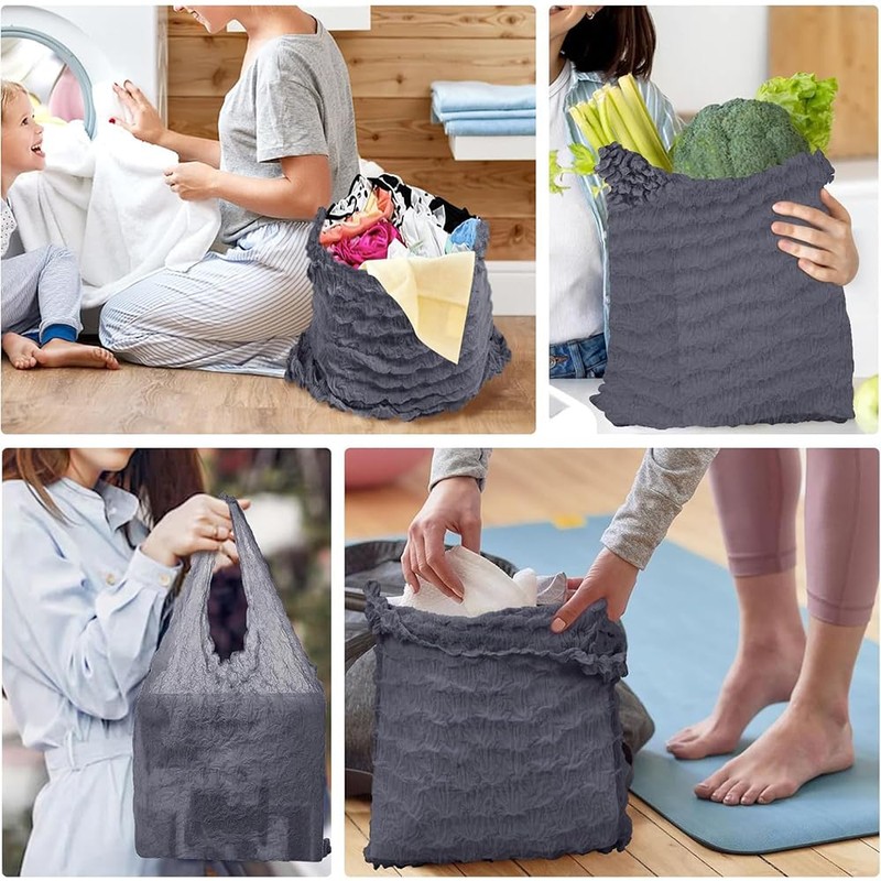 KALOLINNA Eco Bag, Stretchable, Stylish, Large Capacity, Foldable, Squeeze, Stretches