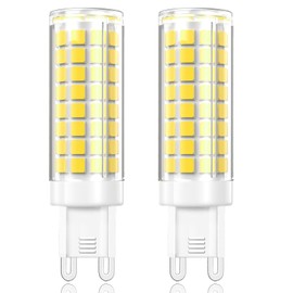 VYAOMLI Pack of 2 - G9 LED Light Bulbs Dimmable 7W Equivalent to G9 Halogen Bulb 75W-80W 730LM, G9 Bi-Pin Base Light Bulb AC 120V for Kitchen Chandelier Home Lighting (Daylight White, 2 Pack)