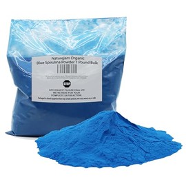 Naturejam Orgánico 100 Espirulina Azul En Polvo 1 Libra Grado Culinario Premium A Granel Para Batidos                                                 