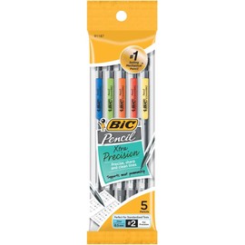 Mechanical Pencil, 0.5mm, 5 per Pack, Black Lead [Set of 3]