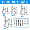 XZSKD 16 Pcs Tool Clips, Spring Clips Metal, Terry Clips,
