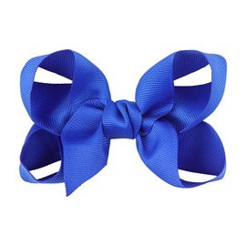 Lanmerry Fourth of July Hair Accessories Alligator Hair Clips Bows for Girls Hair Barrettes 4th of July Hair Bow Patriotic Accessories Toddler Bows Blue