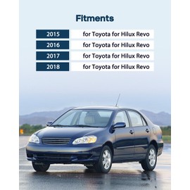 ECCPP Exterior Tailgate Handle W/Camera Hole 2015-2018 for Toyota for Hilux Revo Outer Replacement Rear Door Handle 1 PC Chrome 69090-0K120