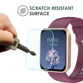 Youniker 6 Pack Compatible with RUIMEN D1 1.85 Inch Smart Watch Screen Protectors Film for GloryFit D1 1.85'' Smartwatch Screen Protector Foils Cover Crystal Clear HD Anti-Scratch