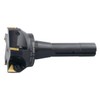 Accusize Industrial Tools 3'' Carbide Indexable End Mill, R8 Shank,