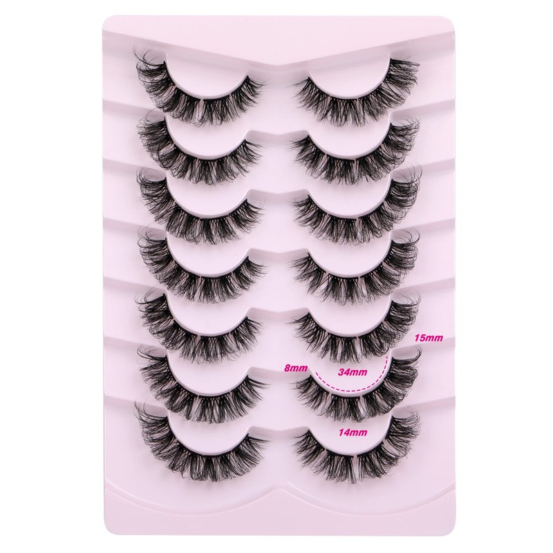 Natural Cluster Lashes Extensions Wispy Natural Look False Eyelashes Individual