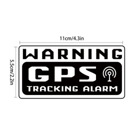 10 PCS GPS Tracker Sticker, Car Alarm Sticker, Car Decal Anti Theft 4.72 Inch x 2.36 Inch, GPS Tracking Warning Stickers, Car Security Stickers, Decals for Cars, Motorcycle,Bike