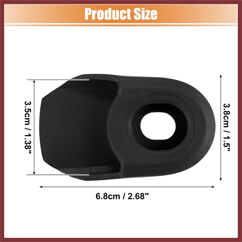 HEROFFIX 2pcs Soft Plastic Bicycle Cycling Crank Boot Protectors Mountain