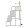 3 Step Ladder with Wheels, Industrial & Warehouse 3-Step Rolling