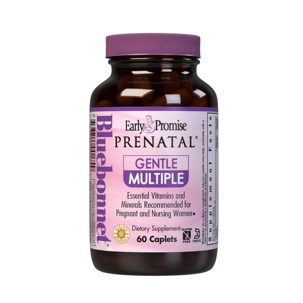 Bluebonnet Early Promise Prenatal Gentle Multiple - for Nutritional Support for Pregnant/Lactating Women, Gluten & Dairy Free, Kosher, Vegetarian Friendly, 30 Servings, Pink, 60 Count