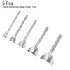 sourcing map 5pcs Arc-Shaped Leather Punch, 10mm-40mm, Leather Cutter Arch